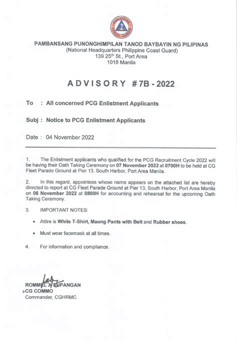 PCG RECRUITMENT UPDATE The .